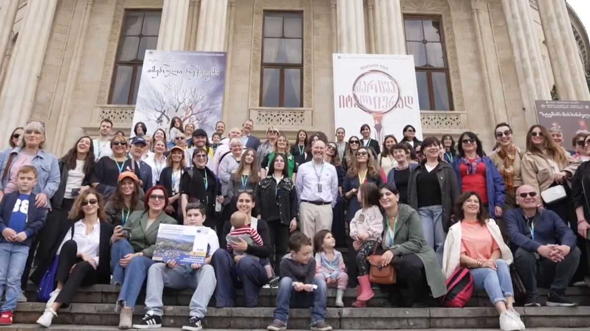 Europe Day in Kutaisi, Georgia